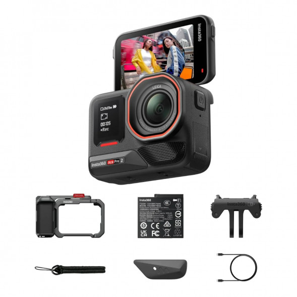 Экшн-камера Insta360 Ace Pro 2 Single Battery Xplorer Bundle, Gray в Благовещенске