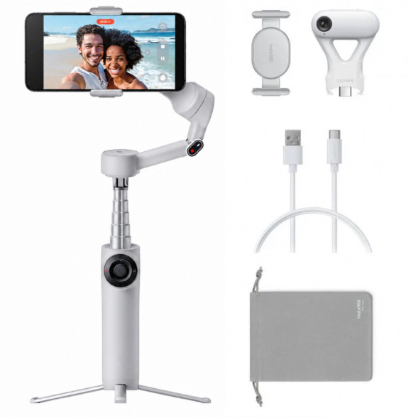 Стабилизатор Insta360 Flow 2 AI Tracker Bundle, Stone Gray в Благовещенске