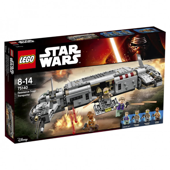 Конструктор LEGO Star Wars 75140 Военный транспорт Сопротивления в Благовещенске