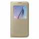 Чехол для Samsung Galaxy S6 S-View Cover (EF-CG920BFE), Gold в Благовещенске