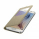 Чехол для Samsung Galaxy S6 S-View Cover (EF-CG920BFE), Gold в Благовещенске