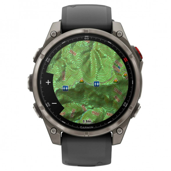Умные часы Garmin Fenix 8 PRO, 51 мм, AMOLED, Sapphire, Titanium with Graphite/Black Silicone Band 010-03199-10 в Благовещенске