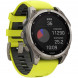 Умные часы Garmin Fenix 8, 51 мм, Solar, Sapphire Titanium with AMP Yellow/Graphite Silicone Band 010-02907-20 в Благовещенске
