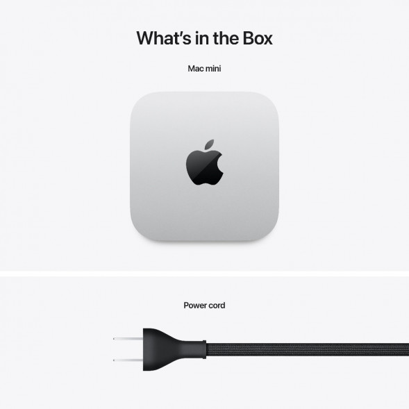 Компьютер Apple Mac mini M4 2024 (MU9E3) (10 Core GPU, 16ГБ, 512ГБ SSD, Apple, macOS), серебристый в Благовещенске