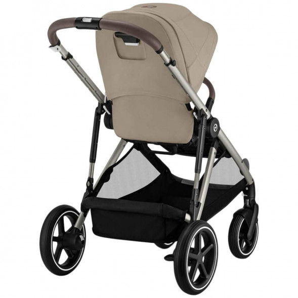 Детская коляска Cybex Gazelle S TPE Almond Beige с корзиной и дождевиком в Благовещенске
