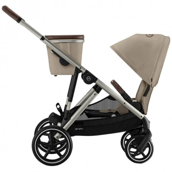 Детская коляска Cybex Gazelle S TPE Almond Beige с корзиной и дождевиком в Благовещенске