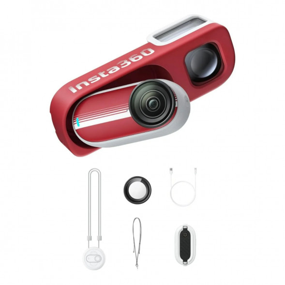 Экшн-камера Insta360 Go 3S Retro Bundle Special Edition 64ГБ, Red в Благовещенске