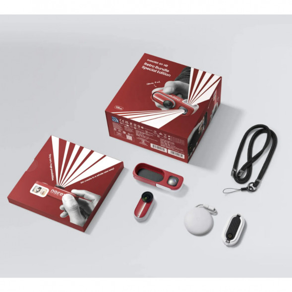 Экшн-камера Insta360 Go 3S Retro Bundle Special Edition 64ГБ, Red в Благовещенске