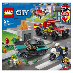Конструктор LEGO City Fire 60319 Пожарная бригада и полицейская погоня