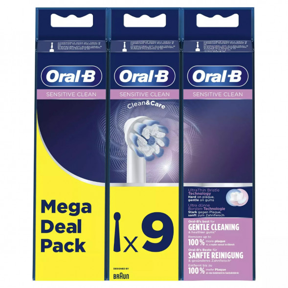Насадки на зубные щетки Oral-B Sensitive Clean, 9 шт. в Благовещенске