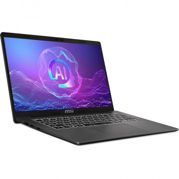 Ноутбук MSI Modern A14 AI+ F3HMG-041XRU (14&amp;quot;, IPS, AMD Ryzen AI 5 330 2ГГц, 4 ядра, 16ГБ DDR5, 512ГБ SSD, AMD Radeon 820M, без ОС), серый в Благовещенске