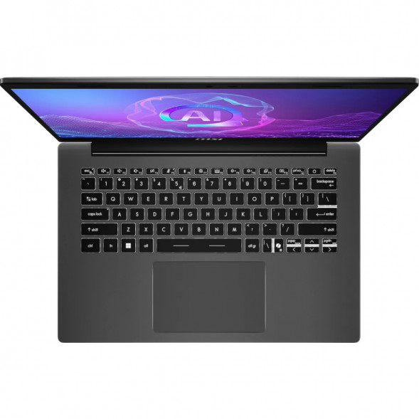 Ноутбук MSI Modern A14 AI+ F3HMG-041XRU (14&amp;quot;, IPS, AMD Ryzen AI 5 330 2ГГц, 4 ядра, 16ГБ DDR5, 512ГБ SSD, AMD Radeon 820M, без ОС), серый в Благовещенске