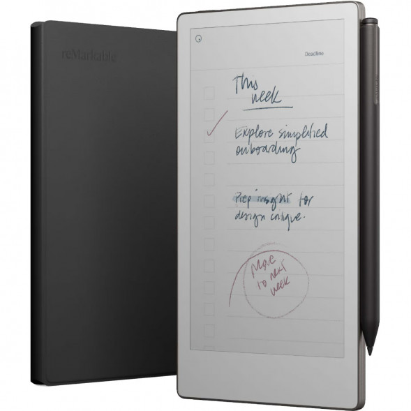 Графический планшет reMarkable Paper Pro Move + Стилус MarkerPlus + Чехол BookFolio Premium Leather, Black в Благовещенске
