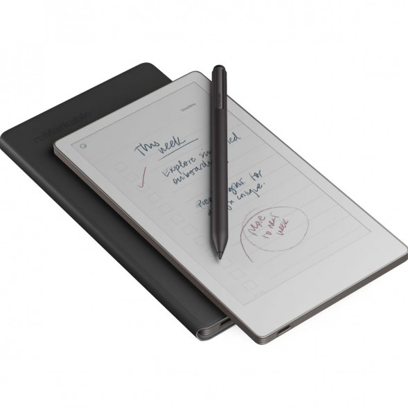 Графический планшет reMarkable Paper Pro Move + Стилус MarkerPlus + Чехол BookFolio Premium Leather, Black в Благовещенске